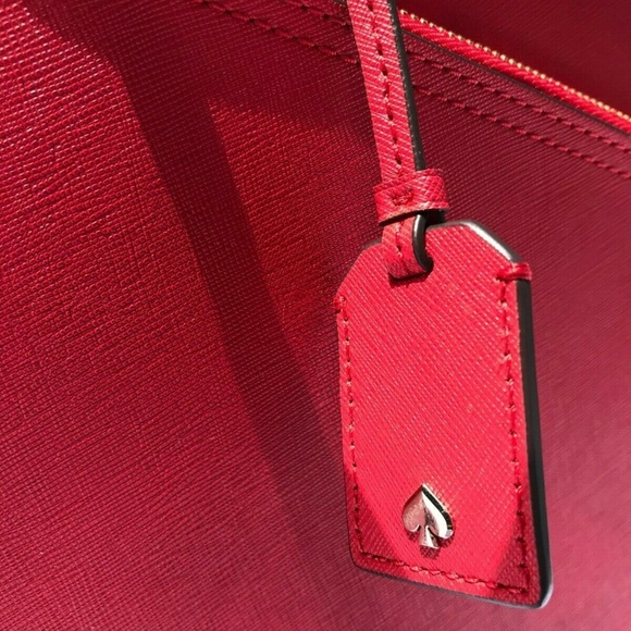 NWT New Kate Spade Large Red Pocket Tote Bag - Picture 8 of 8
